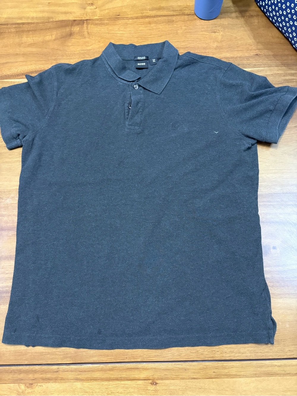 Hugo Boss Men's Charcoal Short-Sleeve Polo